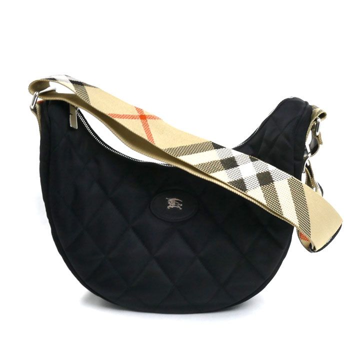 BURBERRY バーバリー ラージホースシュー クロスボディバッグ ショルダーバッグ ブラック 81241691 レディース 中古 美品