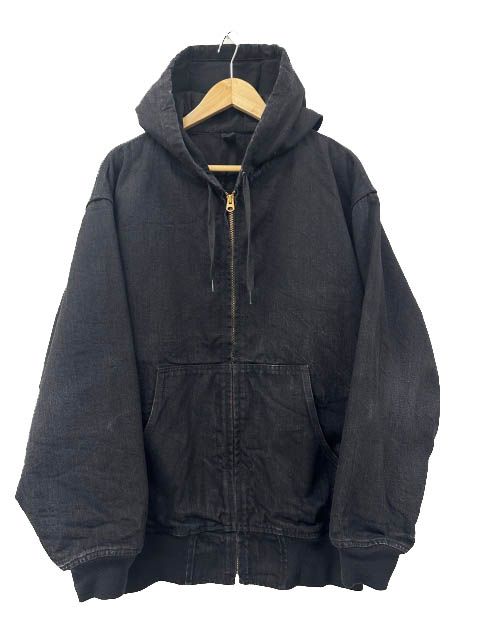 コモリ COMOLI 25AW ブラック デニム ジップ パーカー ジャケット C03