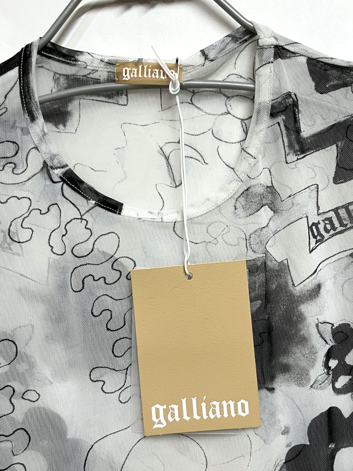 ジョン・ガリアーノブラウス John Galliano｜ジョンガリアーノ シースルー ロングスリーブ トップス