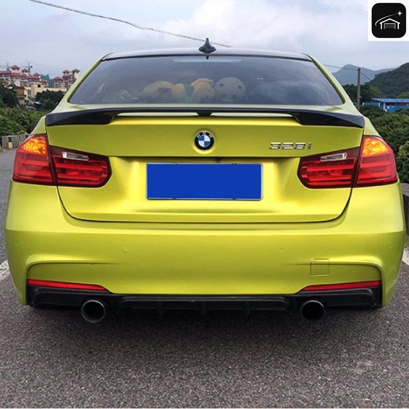 カーボンファイバー素材 Mパフォーマンススタイル 2012年以降 320I 328I 335I 326D F30 カーボンファイバースポイラー BMW F30 F80 M3 カス