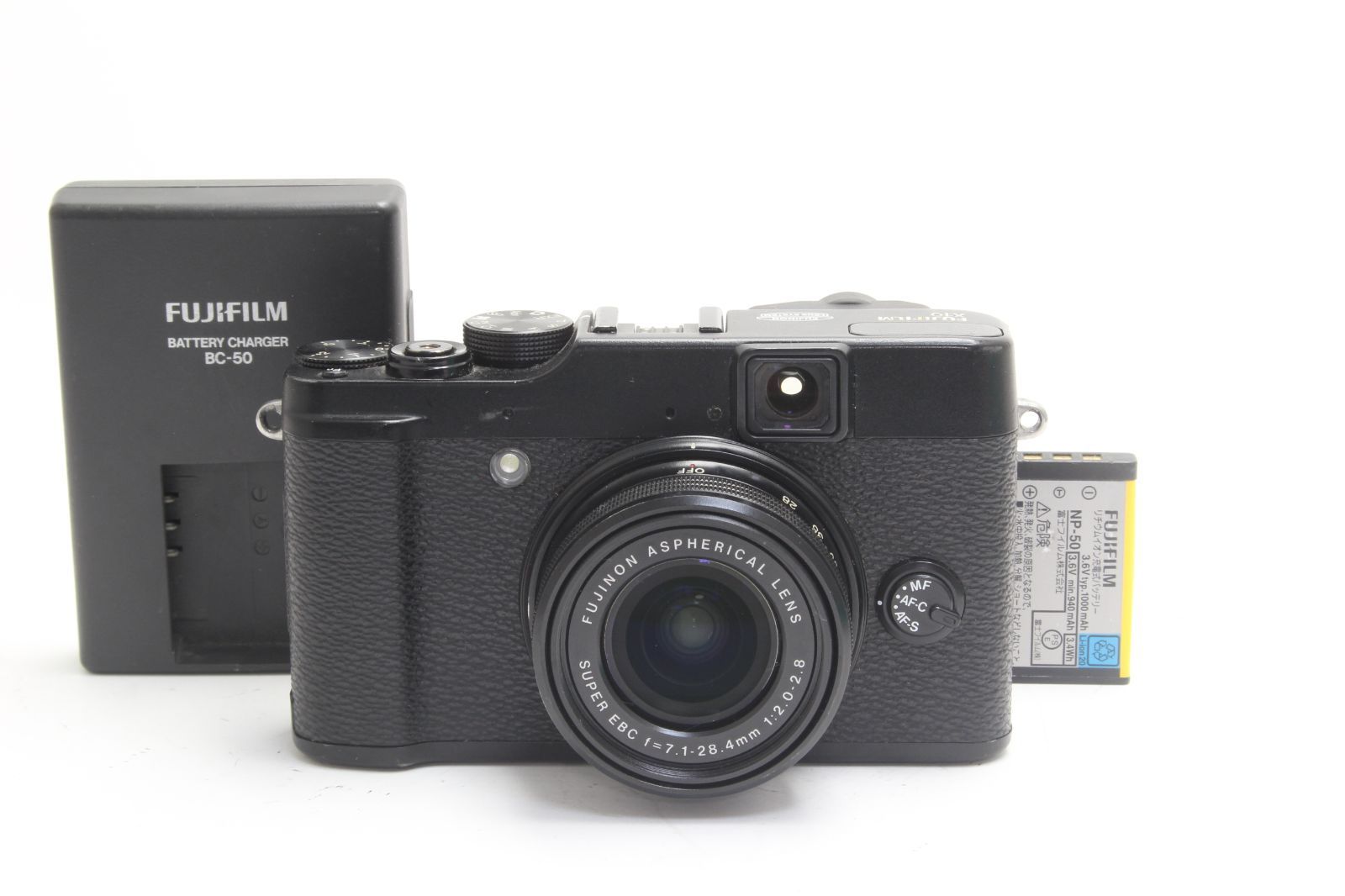 C (やや難あり) FUJIFILM 富士フィルム X10 ブラック 返品不可 6-10