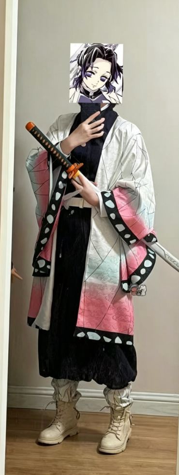 鬼滅の刃 蟲柱 胡蝶しのぶ 高品質刺繍鬼殺隊隊服一式 蝶柄グラデ羽織