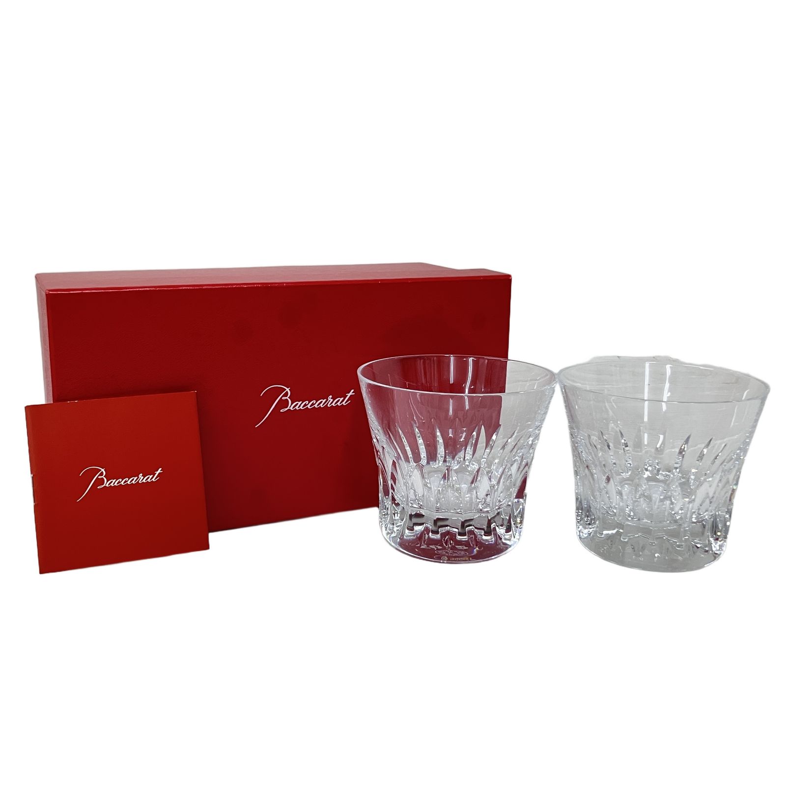 baccarat 2015 ロックグラス ペアグラス クリスタルガラス 2客セット 箱付 バカラ ブランド食器 未使用 O11366539