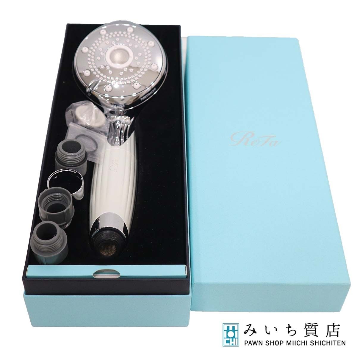 ReFa シャワーヘッド シルバー/ホワイト 箱付き ReFa リファ シャワーヘッド RS-AM ファインバブルピュア バス用品