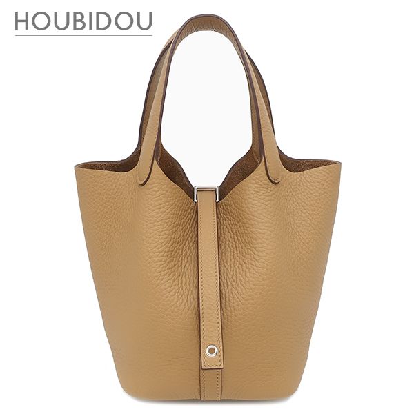 エルメス HERMES ハンドバッグ ピコタンロック 18 PM トリヨンクレマンス ビスキュイ シルバー金具 新品 未使用 薄茶 2025年製 K 【箱】【中古】