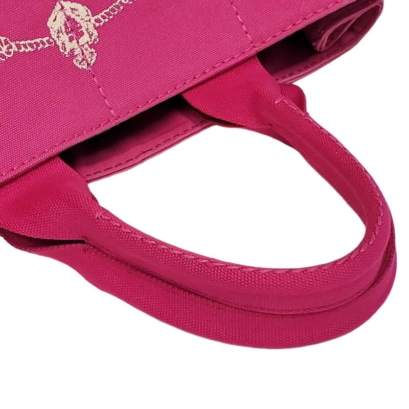 PRADA プラダ カナパ 1BG642 ピンク キャンバス 帆布 トートバッグ