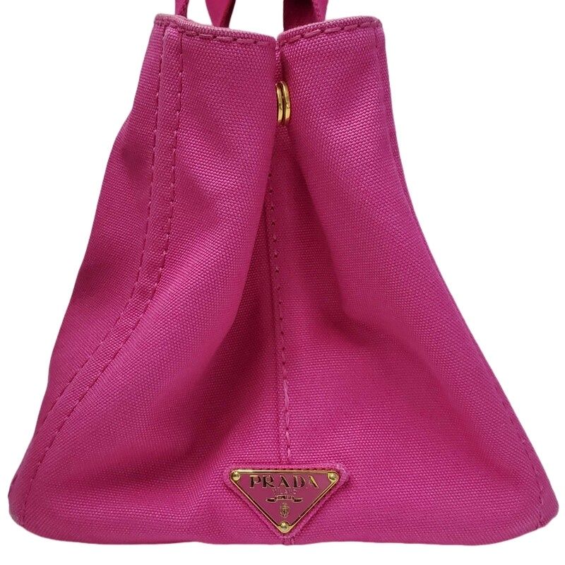 PRADA プラダ カナパ 1BG642 ピンク キャンバス 帆布 トートバッグ