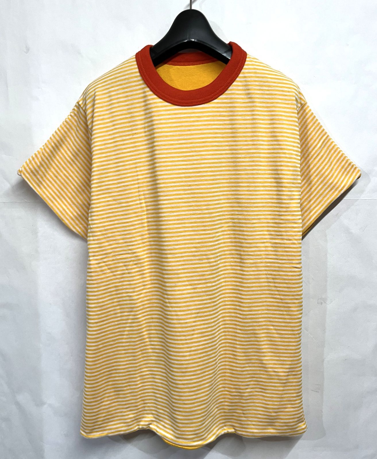 90s ヴィンテージ デッドストック USA製 MERRYGARDEN ATHLETIC WEAR｜メリーガーデン アスレチックウェアリバーシブル リンガー Tシャツ トリムTEE アメカジ