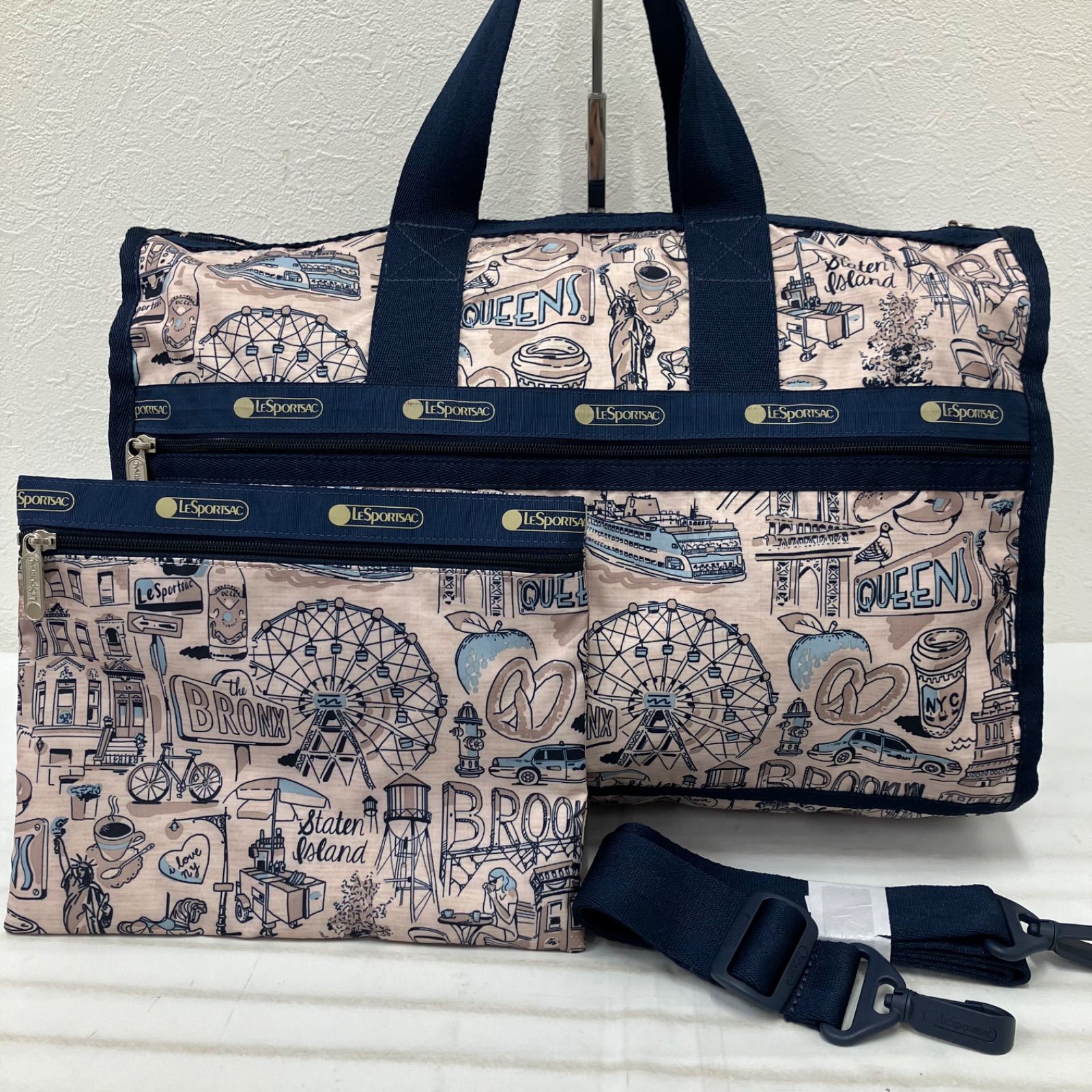 5148 【美品】 LeSportsac レスポートサック 2way ボストンバッグ 旅行 