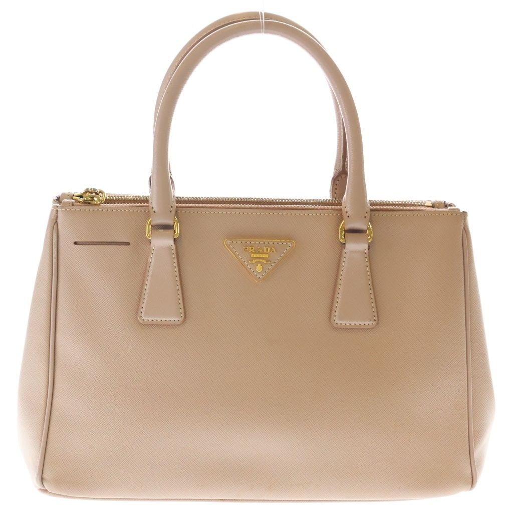 PRADA (プラダ) サフィアーノ ガレリア 2wayハンドバッグ ピンクベージュ レザー 1BA896