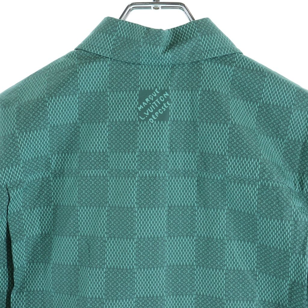 LOUIS VUITTON (ルイヴィトン) ダミエ 総柄半袖シャツ コットン