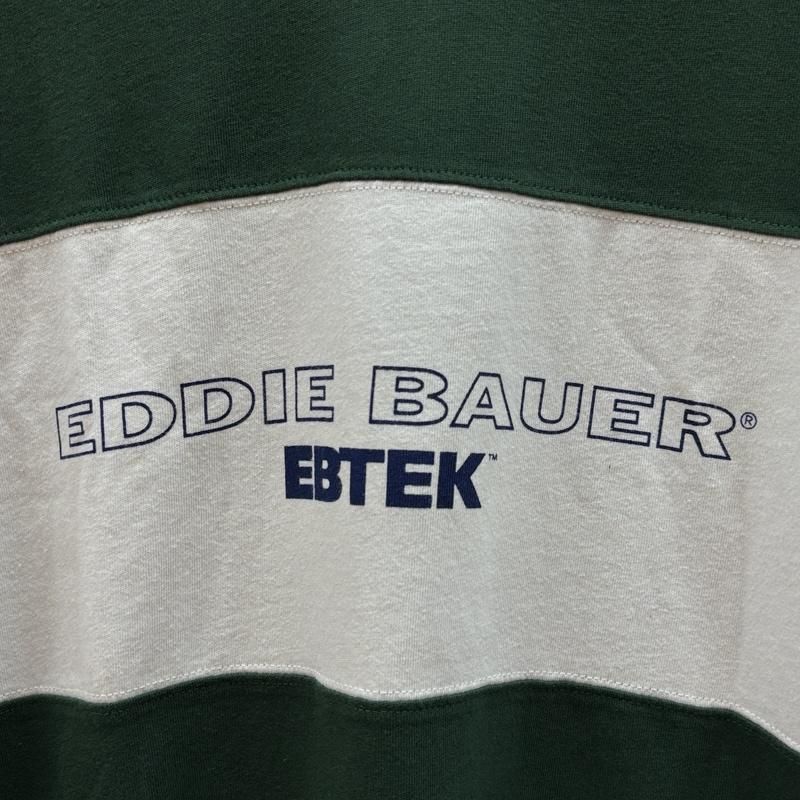 エディーバウアー 90年代 ビンテージ EBTEK パネル切替し Vネック T