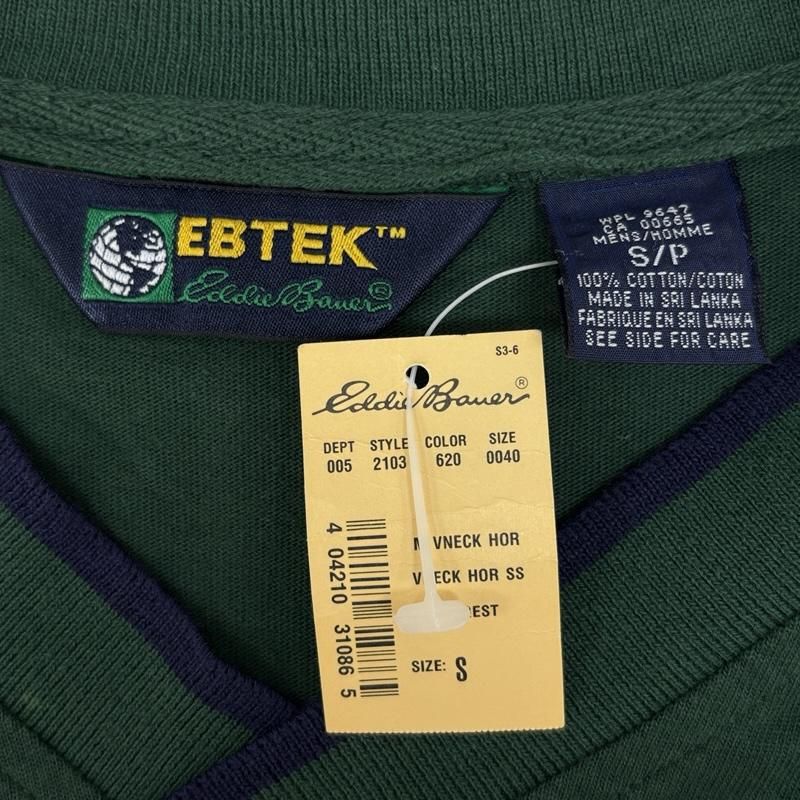 エディーバウアー 90年代 ビンテージ EBTEK パネル切替し Vネック T
