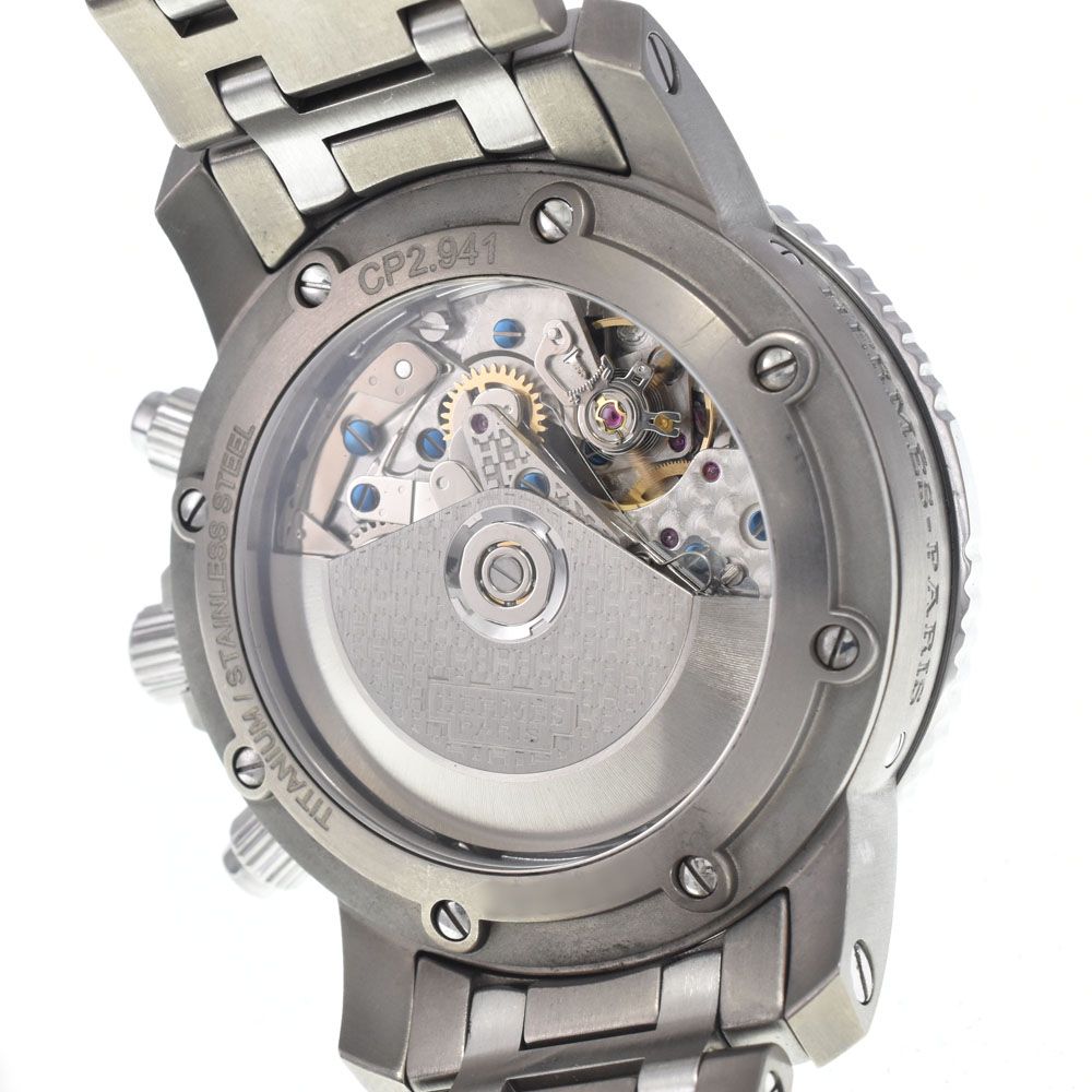 エルメス HERMES CP2.941 クリッパー ダイバー クロノグラフ デイト