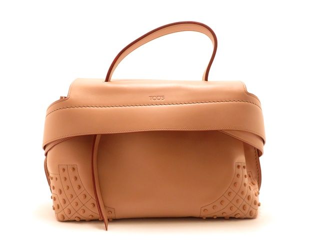 TOD'S トッズ バッグ ウェーブ 2wayバッグ ピンク レザー ﾊﾞｯｸﾞ