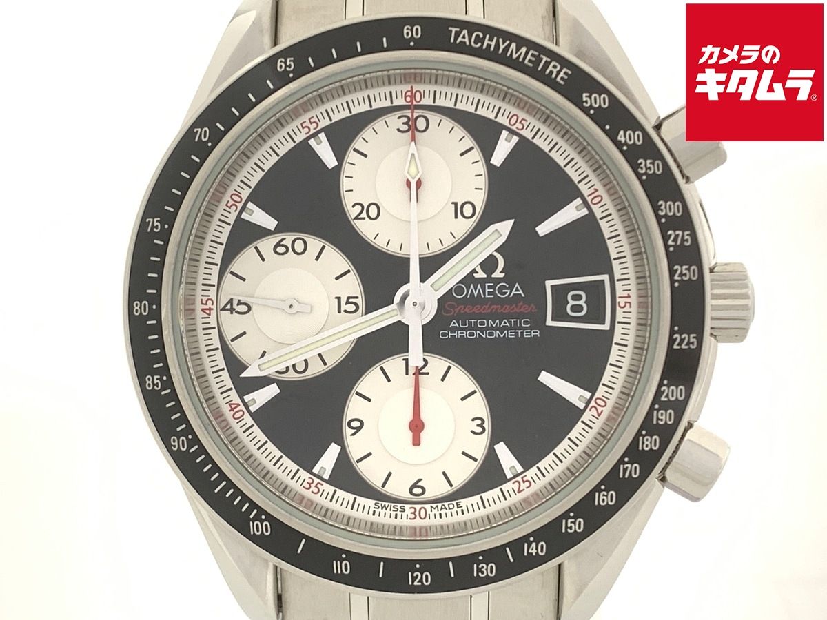【中古】 【良品】 オメガ(OMEGA) スピードマスター デイト ブラック/ホワイト 3210.51 ステンレススティール