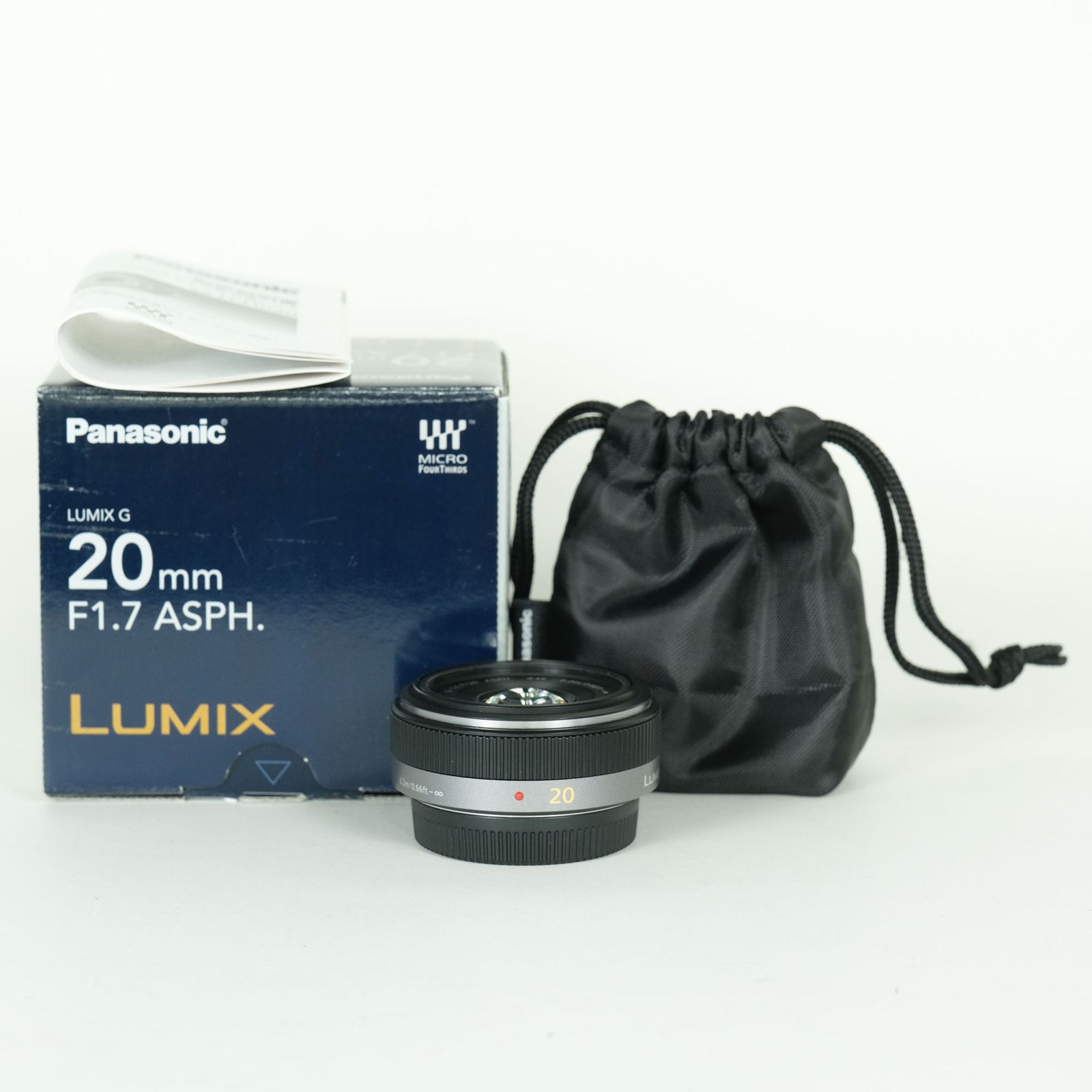 美品] Panasonic LUMIX G 20mm F1.7 ASPH. H-H020 | マイクロフォー