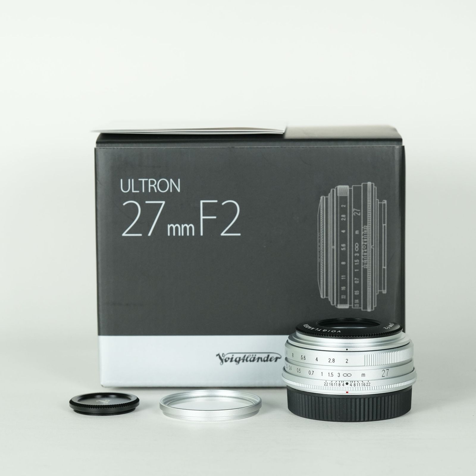 [美品 | フィルター付] Voigtlander ULTRON 27mm F2 X-mount（フジフイルムX用） シルバー | その他