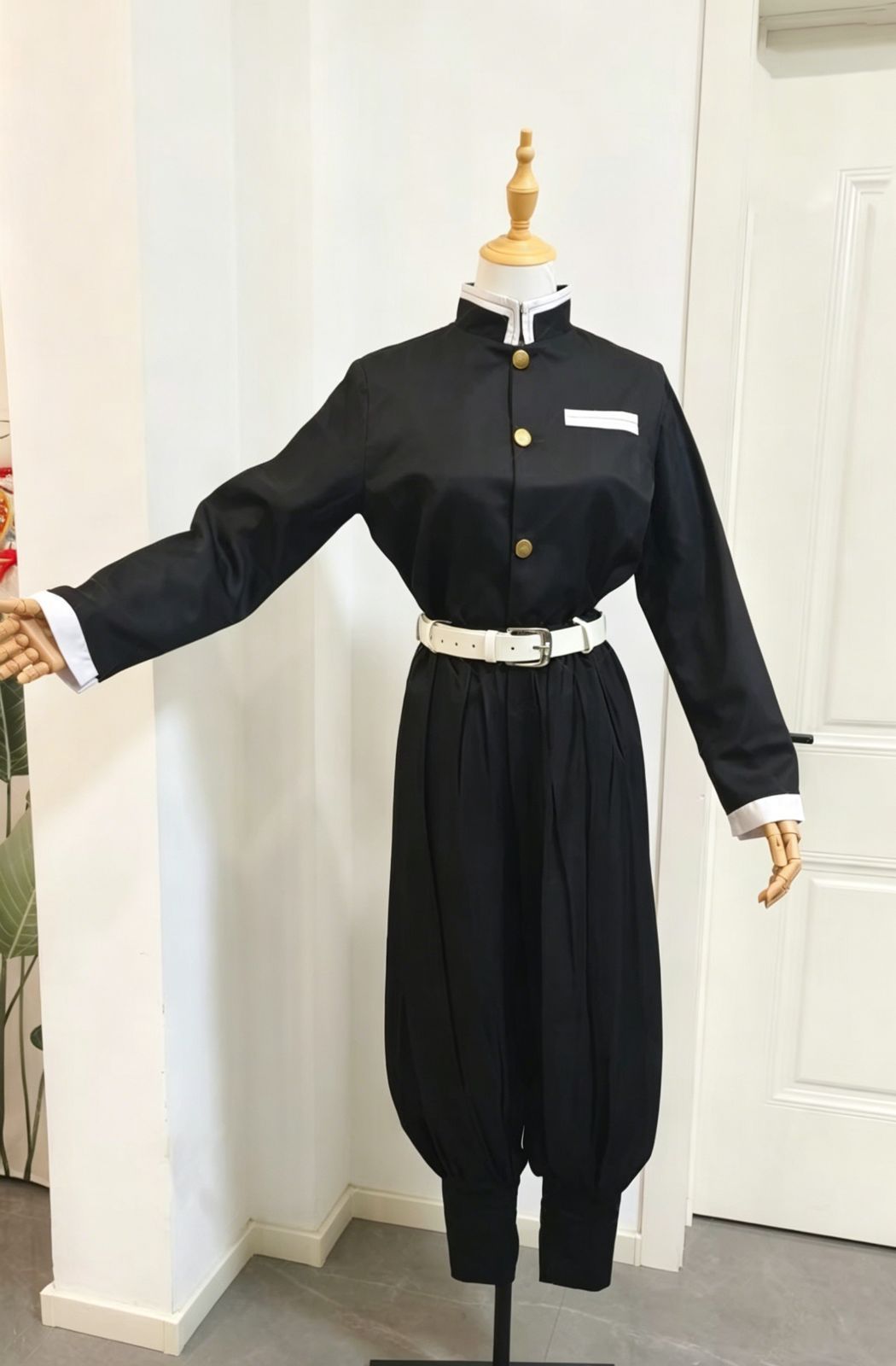 鬼滅の刃 我妻善逸 コスプレ衣装フルセット 三角模様羽織付き 高品質