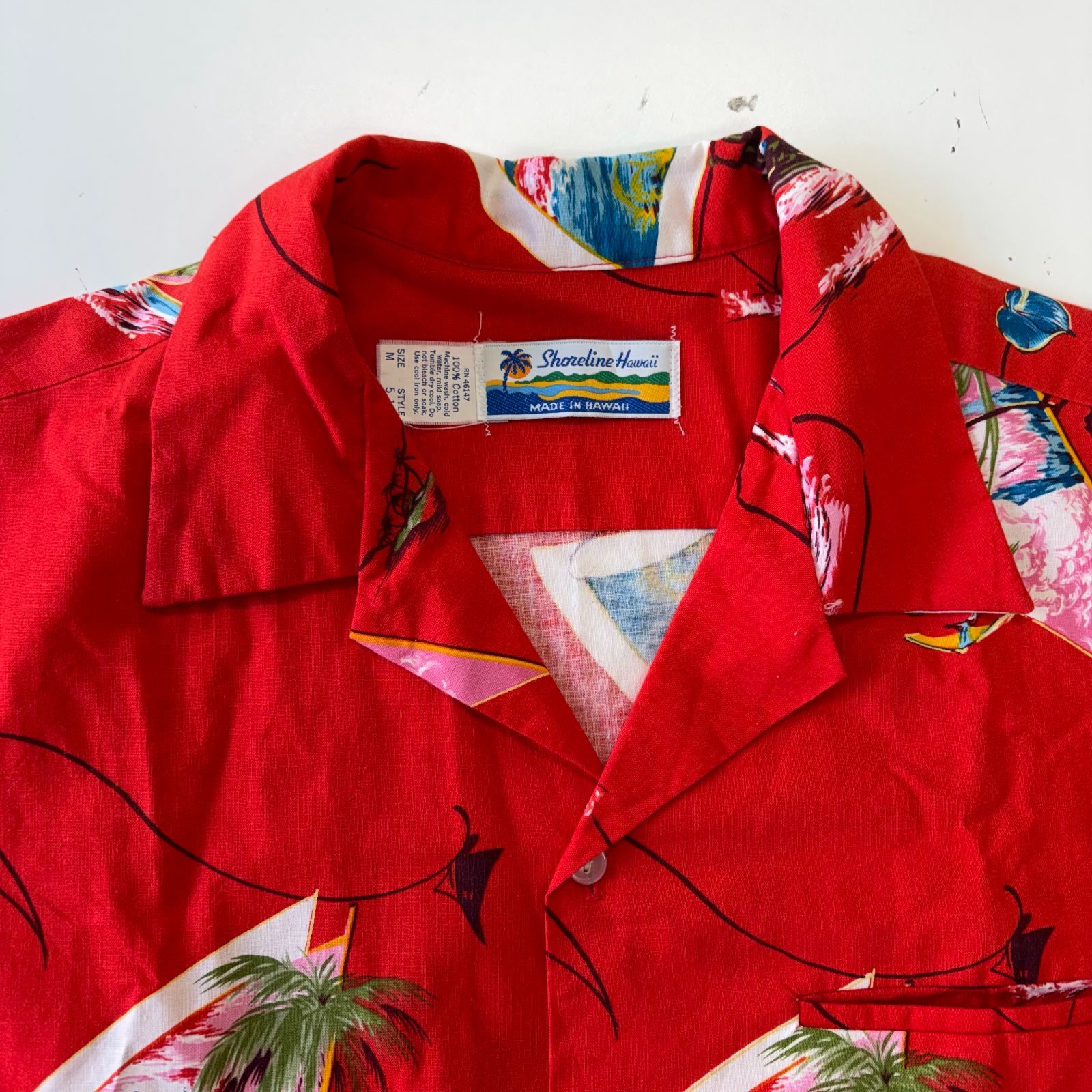 90s USA製 Shoreline Shoreline Hawaii アロハシャツ ハワイアンシャツ