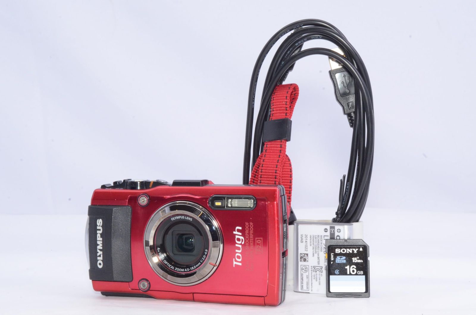OLYMPUS STYLUS TG-3 Tough レッド 防水タフネスコンデジ Wi-Fi搭載 実用良好