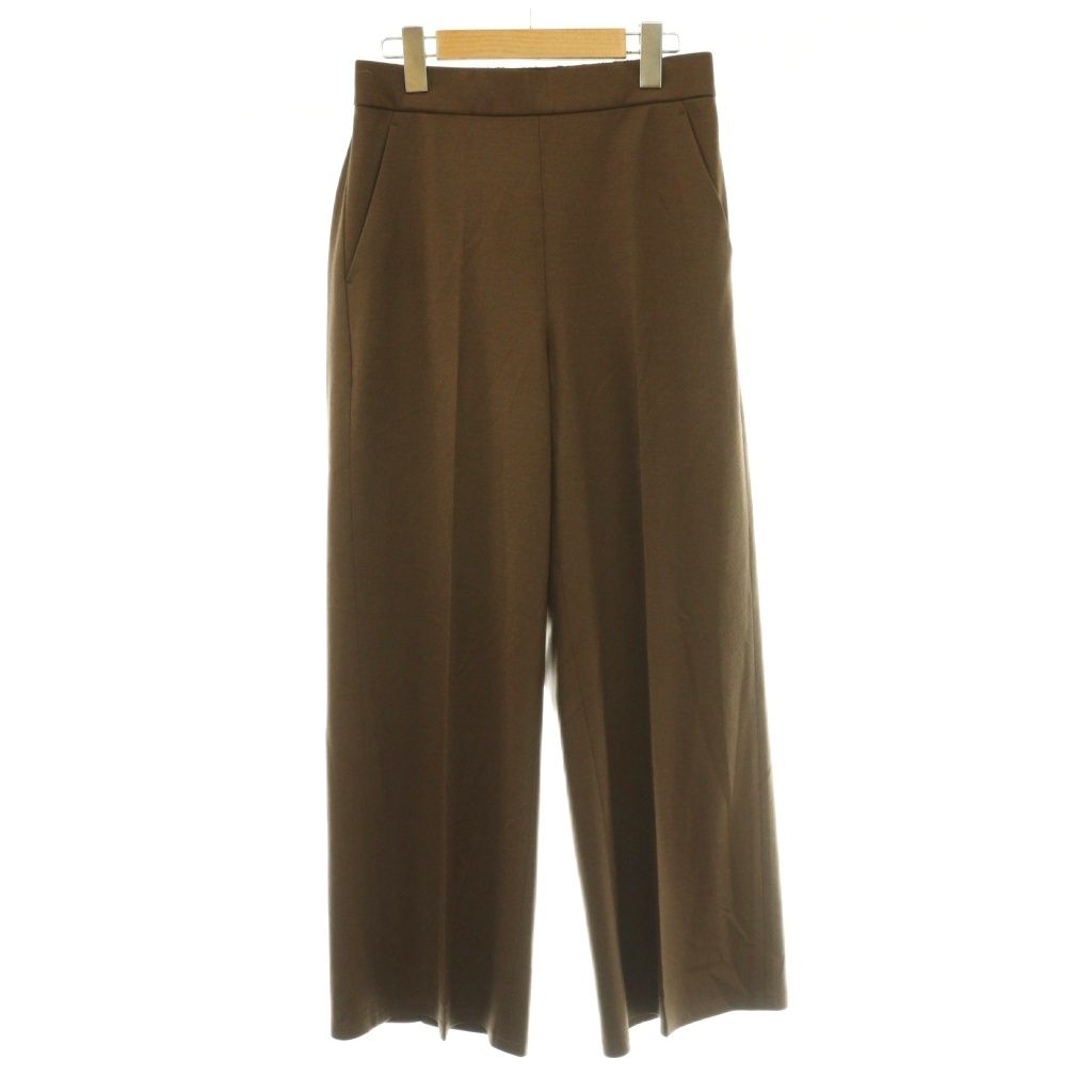 セオリーリュクス theory luxe 25AW Libra Tamira Pant リブラタミラパンツ スラックス ウール 38 茶 ブラウン ストレート ワンカラー 無地 03-5306460 /BB