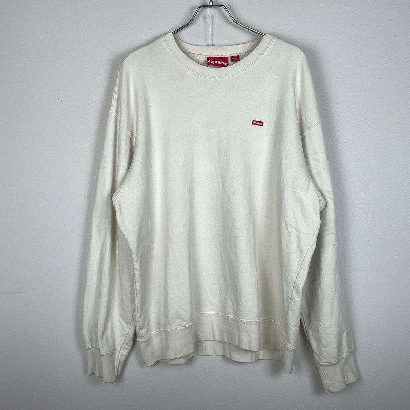 【中古品】 SUPREME シュプリーム 19FW SMALL BOX LOGO CREWNECK 19年秋冬 スモール ボックス ロゴ クールネック 長袖 トップス トレーナ－ 【149-260618-sa-12-tei】