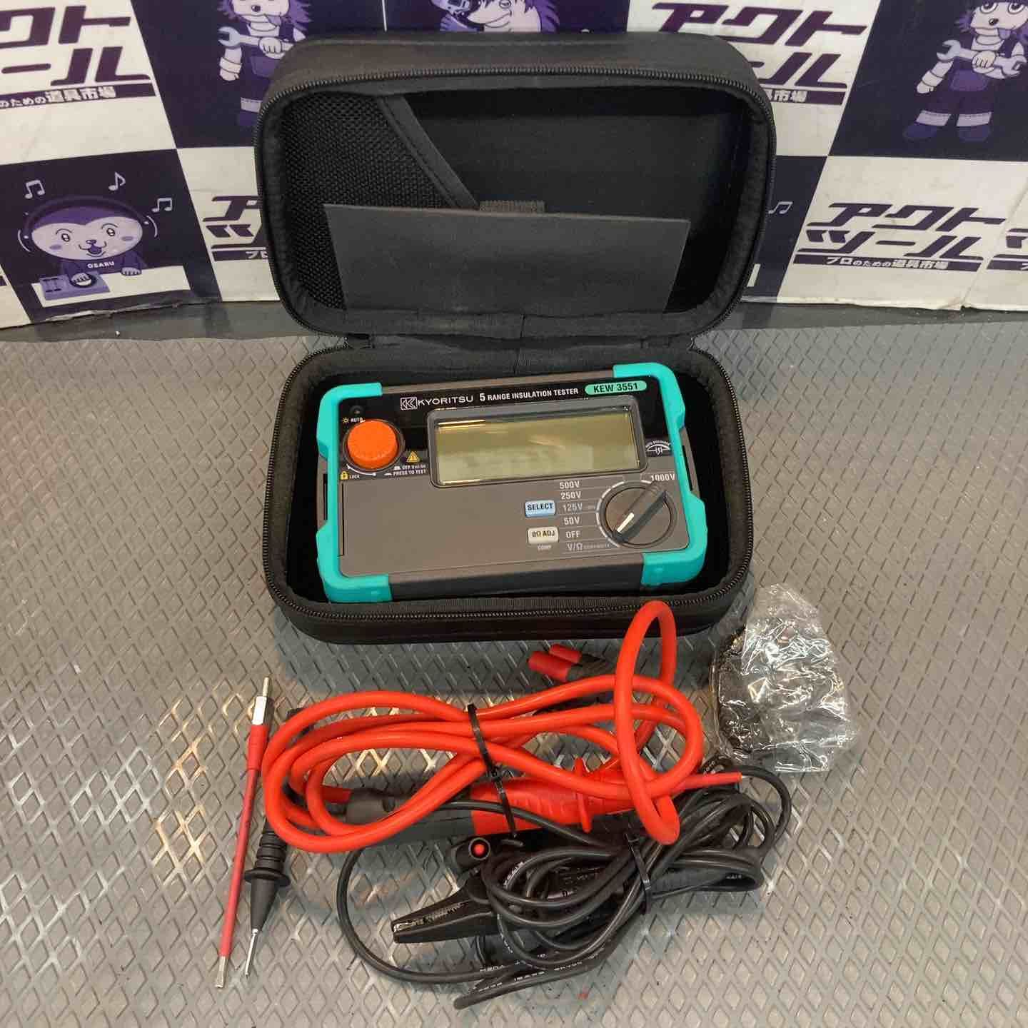 【中古品】共立電気計器 (KYORITSU) デジタル絶縁抵抗計 KEW3551【所沢店】