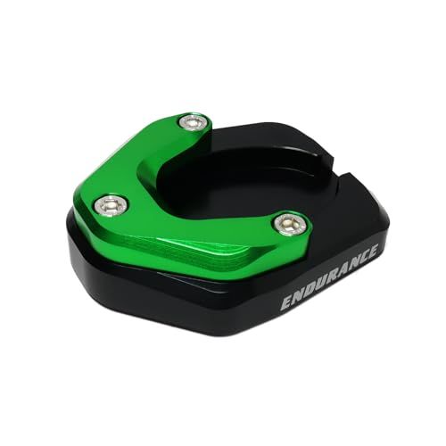 エンデュランス バイク サイドスタンドボード Ninja ZX-25R ZX250H ZX250E Ninja250/Z250 ZX-4R SE/Ninja ZX-4RR ZX400P Ninja400/Z400 に適合 グリーン EN505 a7658bca