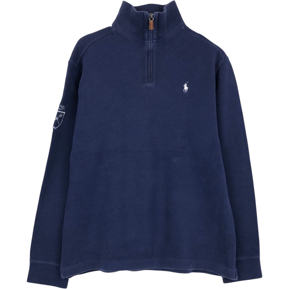 古着 ラルフローレン Ralph Lauren POLO by Ralph Lauren リブ編み ハーフジップスウェットシャツ トレーナー メンズM相当/eaa660022 古着 ラルフローレン Ralph Lauren POLO by Ralph Lauren リブ編み