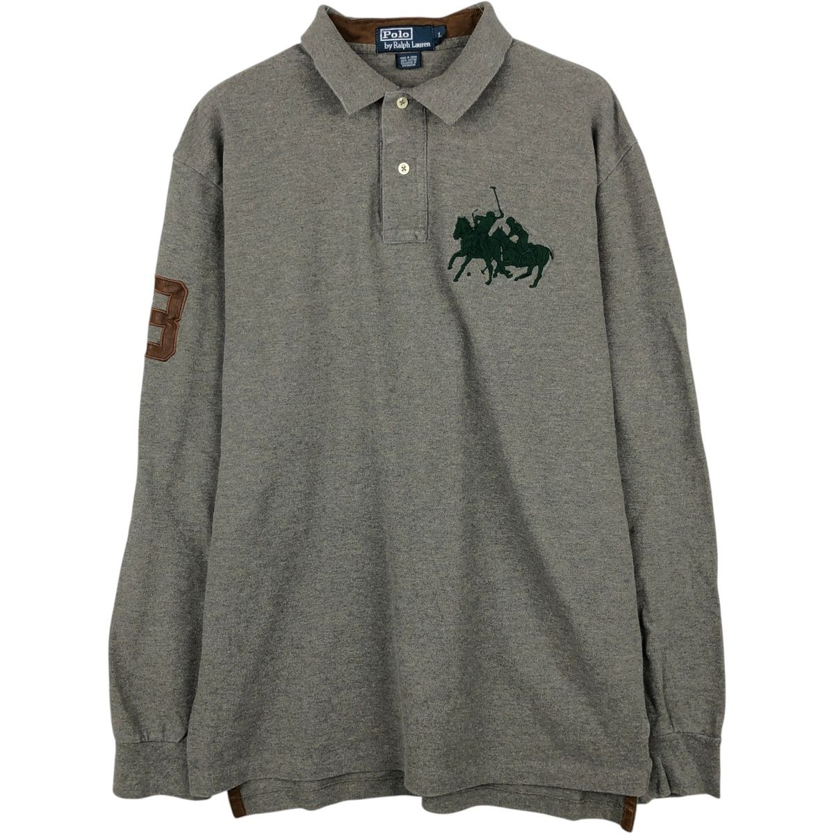 古着 ラルフローレン Ralph Lauren POLO by Ralph Lauren ダブルポニー 長袖 ポロシャツ メンズL相当/eaa648090