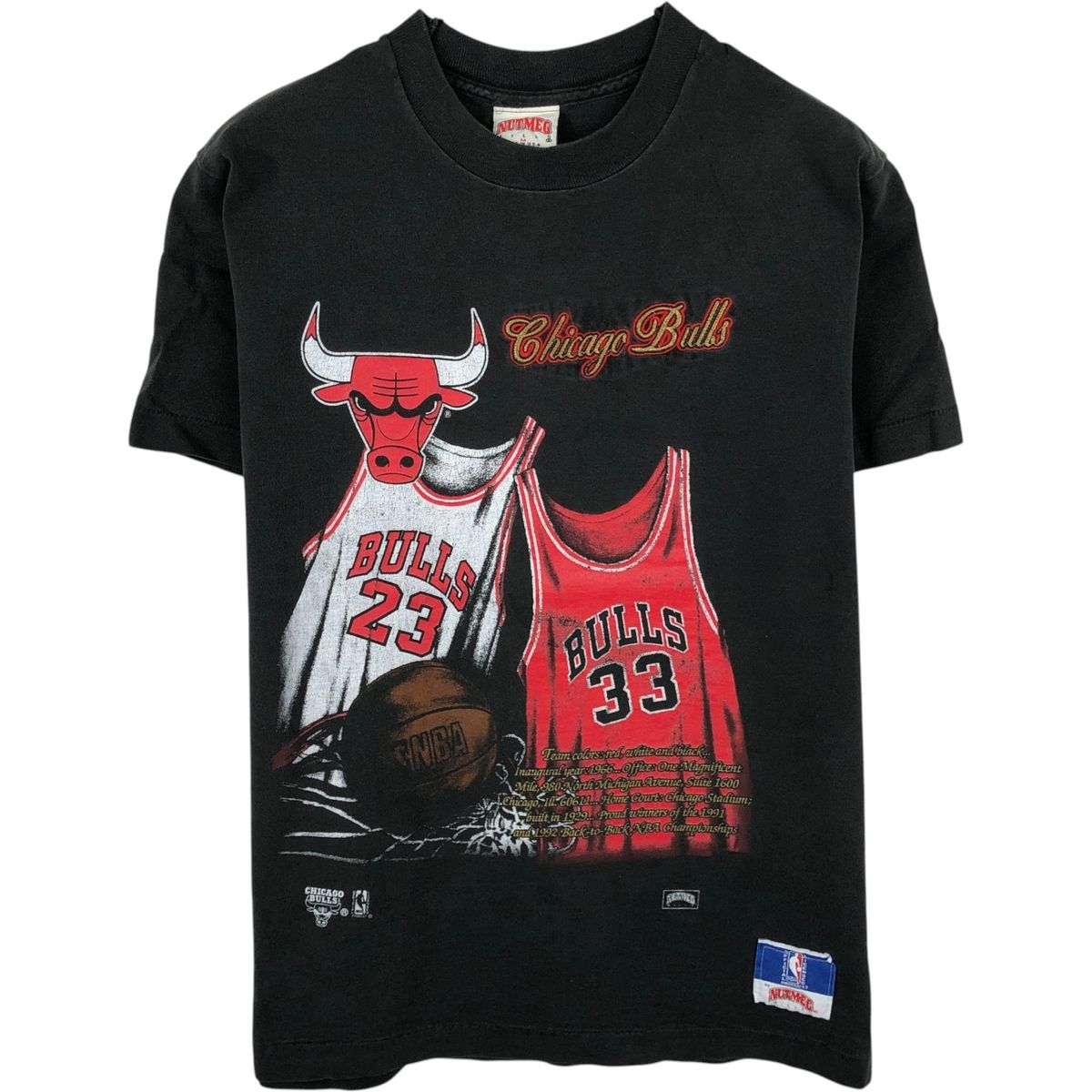 古着 90年代 NUTMEG NBA CHICAGO BULLS シカゴ ブルズ スポーツTシャツ