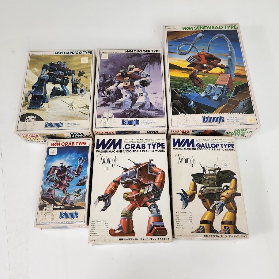【未開封品】戦闘メカ ザブングル WM 旧キット 6個セット 未組立 バンダイ 未開封品】戦闘メカ ザブングル WM 旧キット 6個セット 未組立 バンダイ