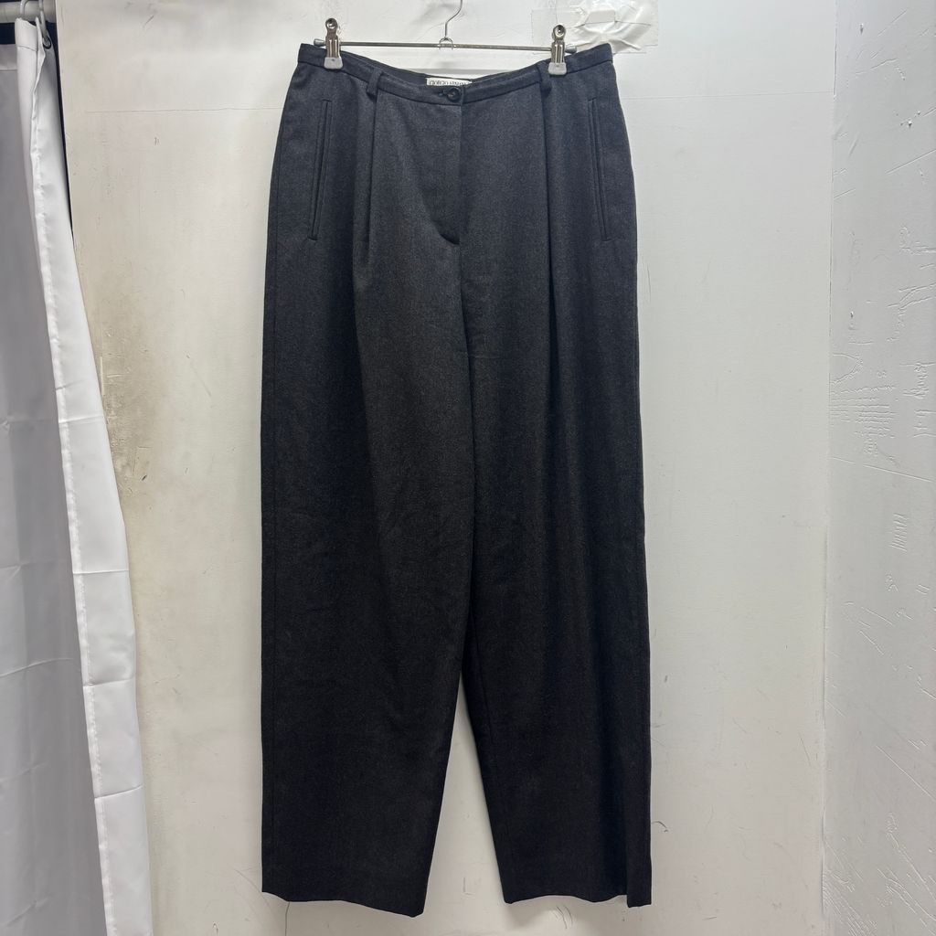 パンツ Giorgio Armani vintage dark grey slacks GIORGIO ARMANI ジョルジオアルマーニ Slacks スラックス グレー size