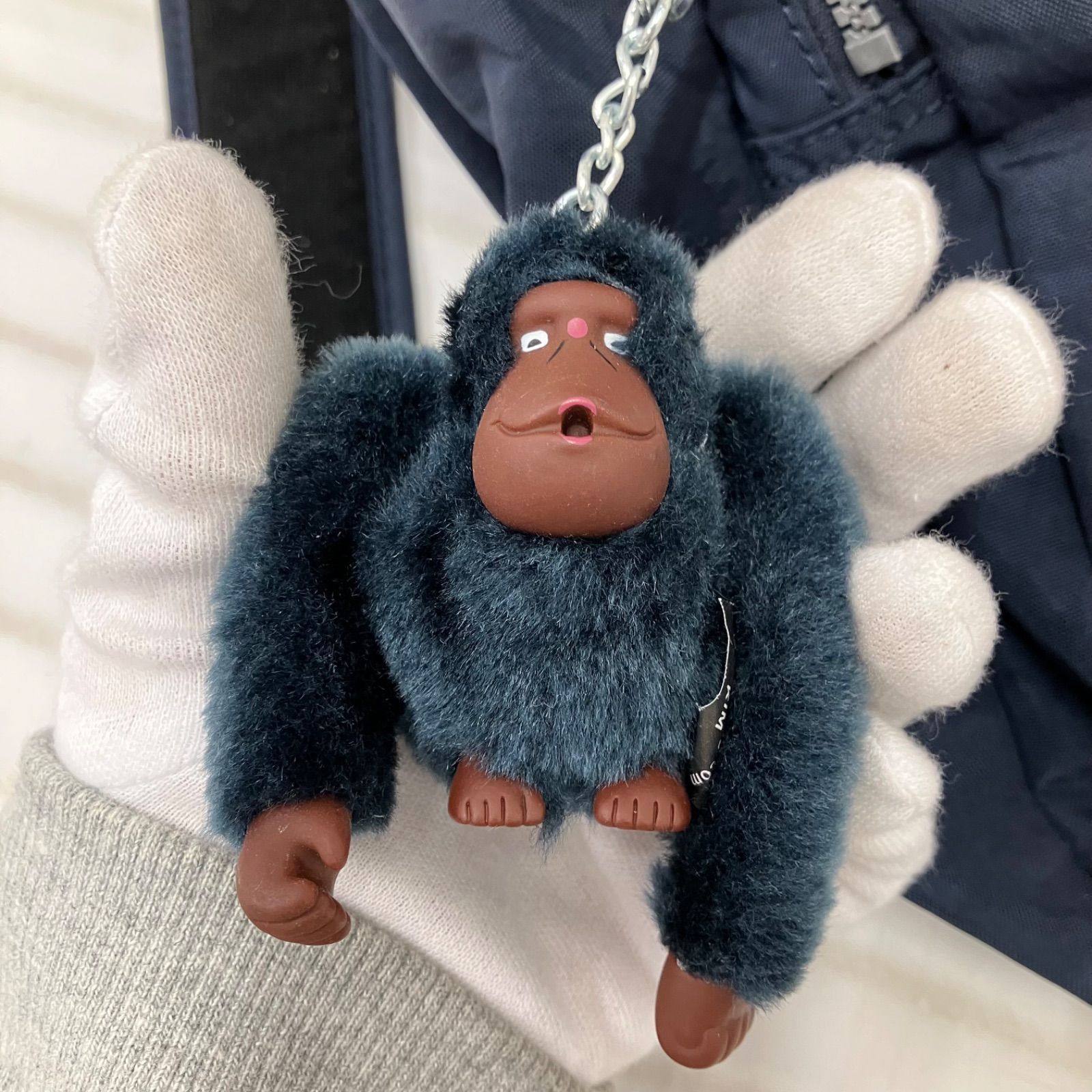 未使用　タグ付き　Kipling バックパック ネイビー モンキーチャーム付 4905 Kipling キプリング リュックサック リュック バックパック