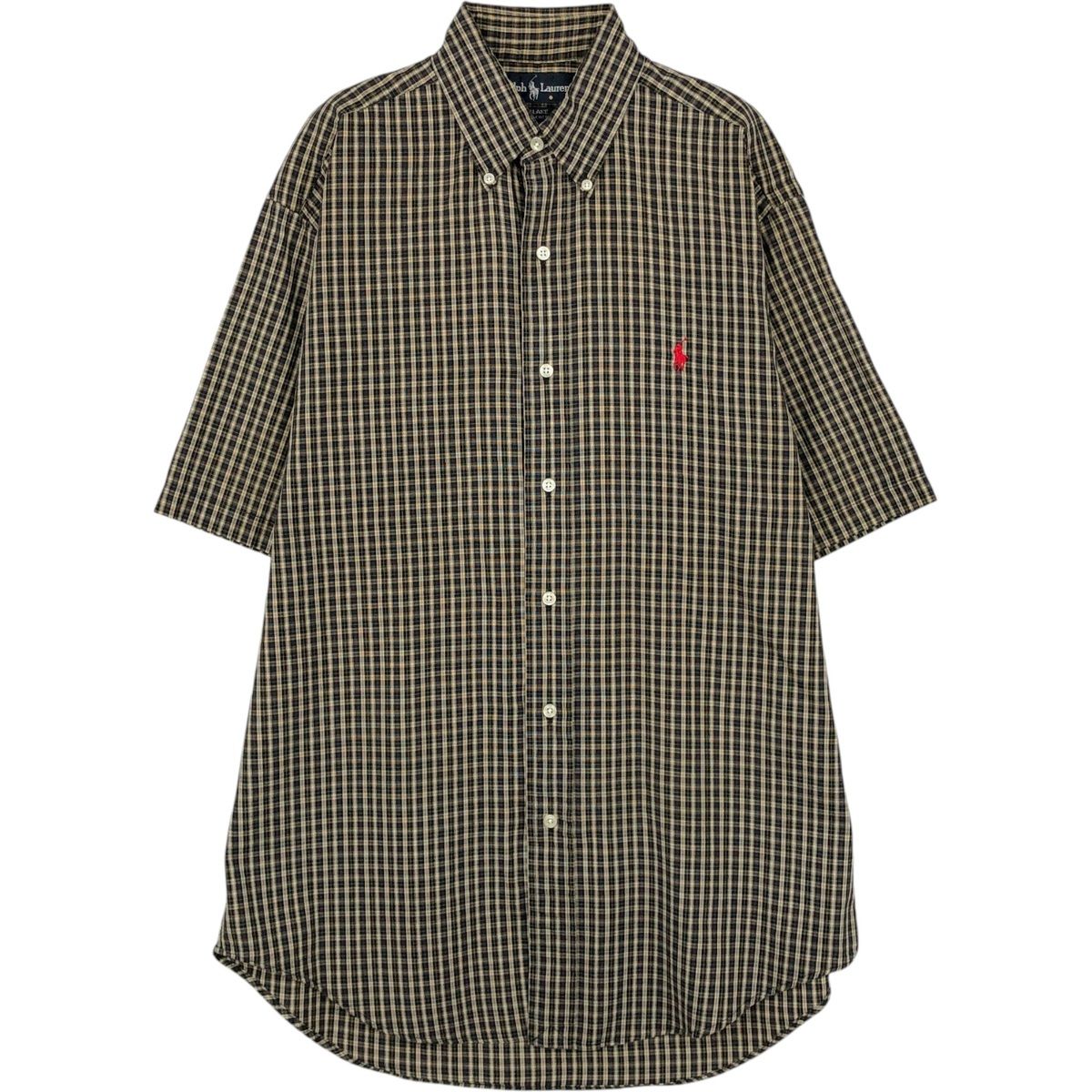 古着 ラルフローレン Ralph Lauren BLAKE 半袖 ボタンダウン チェックシャツ メンズS相当/eaa653054