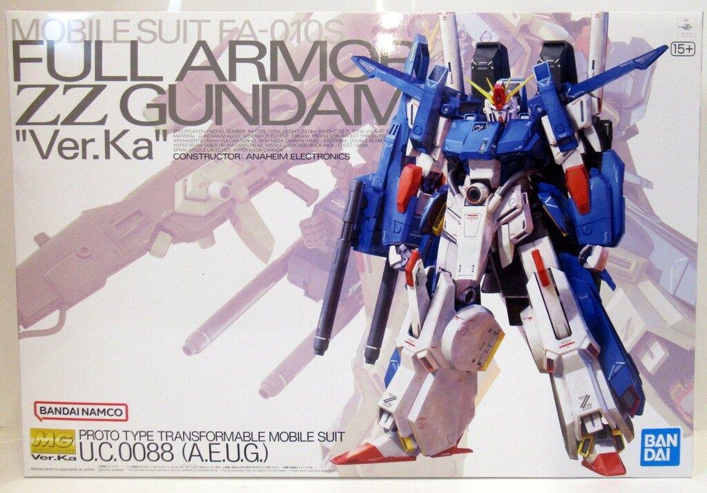 BANDAISPIRITS MG 1/100 機動戦士ガンダムZZ フルアーマーZZガンダム Ver.Ka