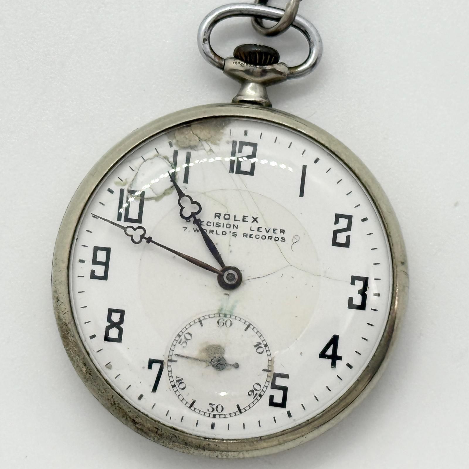 ROLEX ロレックス 1258 手巻き スモセコ 懐中時計 稼働品