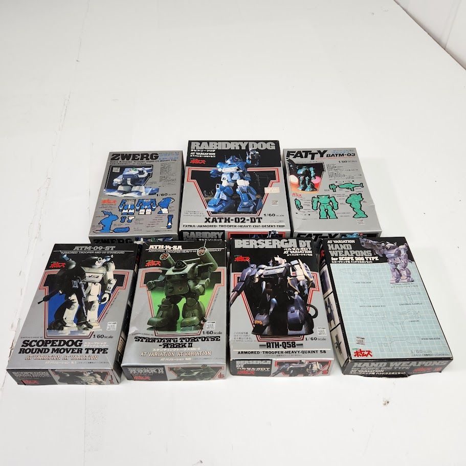 【未開封品】装甲騎兵ボトムズ 1/60 旧キット 7点まとめ タカラ 未組立