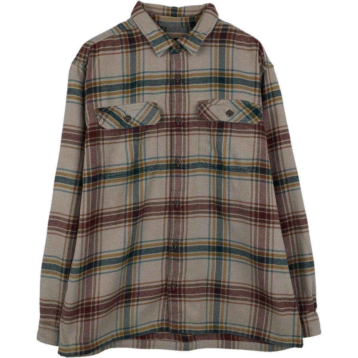 古着 パタゴニア Patagonia 53947FA19 長袖 フランネルチェックシャツ ボックスシャツ メンズL相当/eaa650548