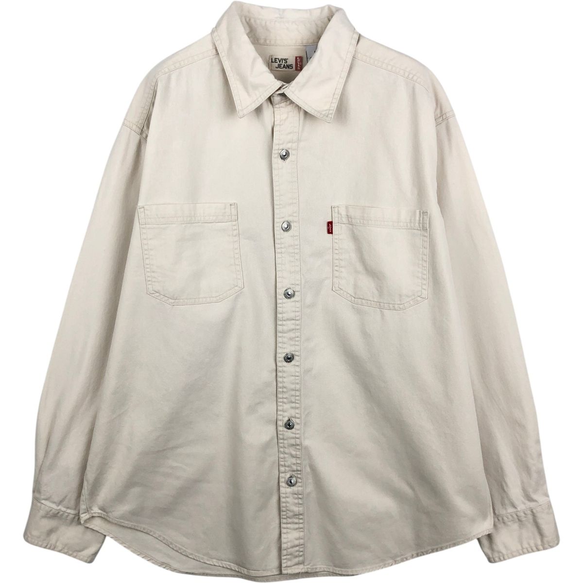 古着 90~00年代 リーバイス Levi's JEANS 長袖 デニムシャツ メンズL相当 ヴィンテージ/eaa652037
