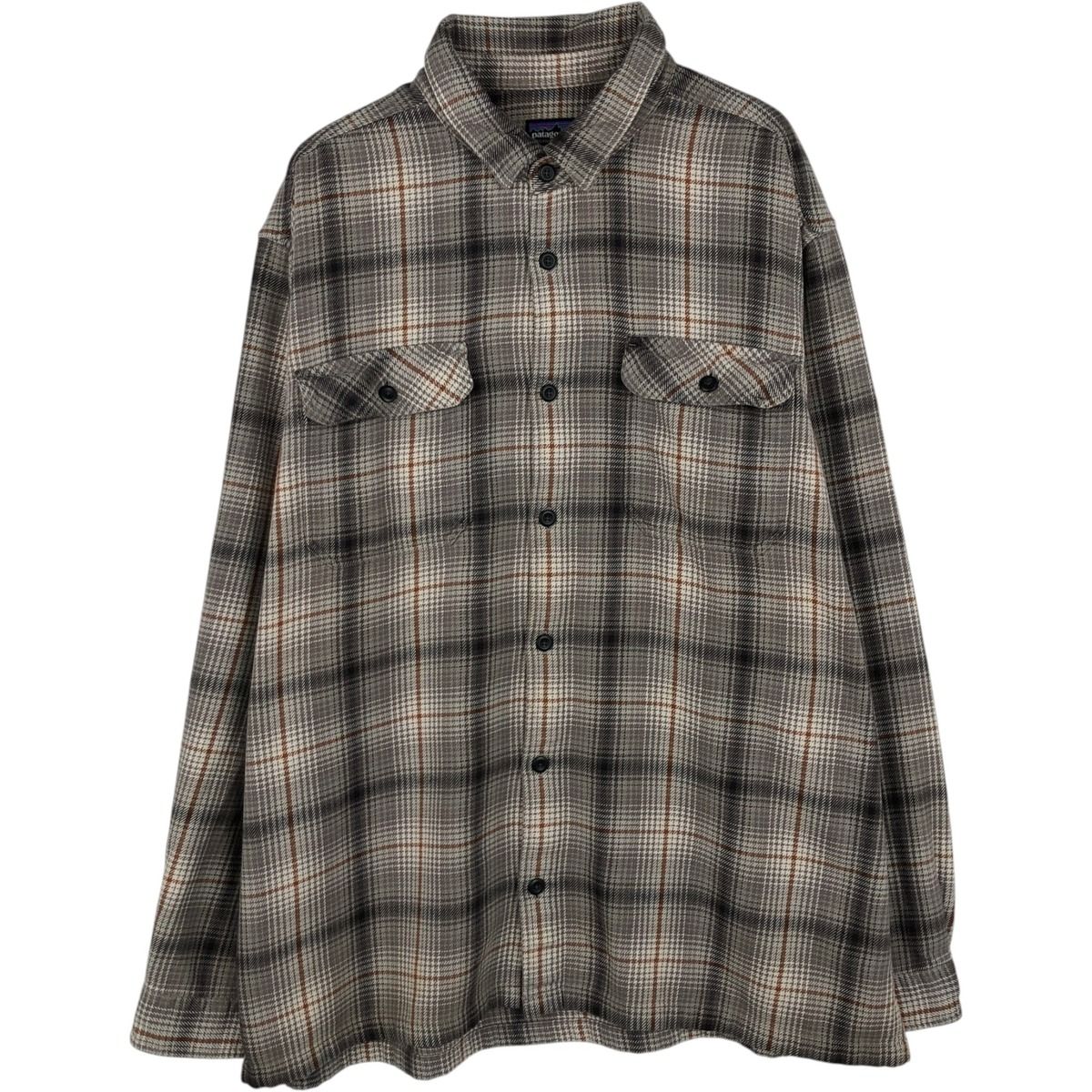 古着 パタゴニア Patagonia ORGANIC COTTON オーガニックコットン 53947FA13 長袖 フランネルチェックシャツ メンズXL相当/eaa650550