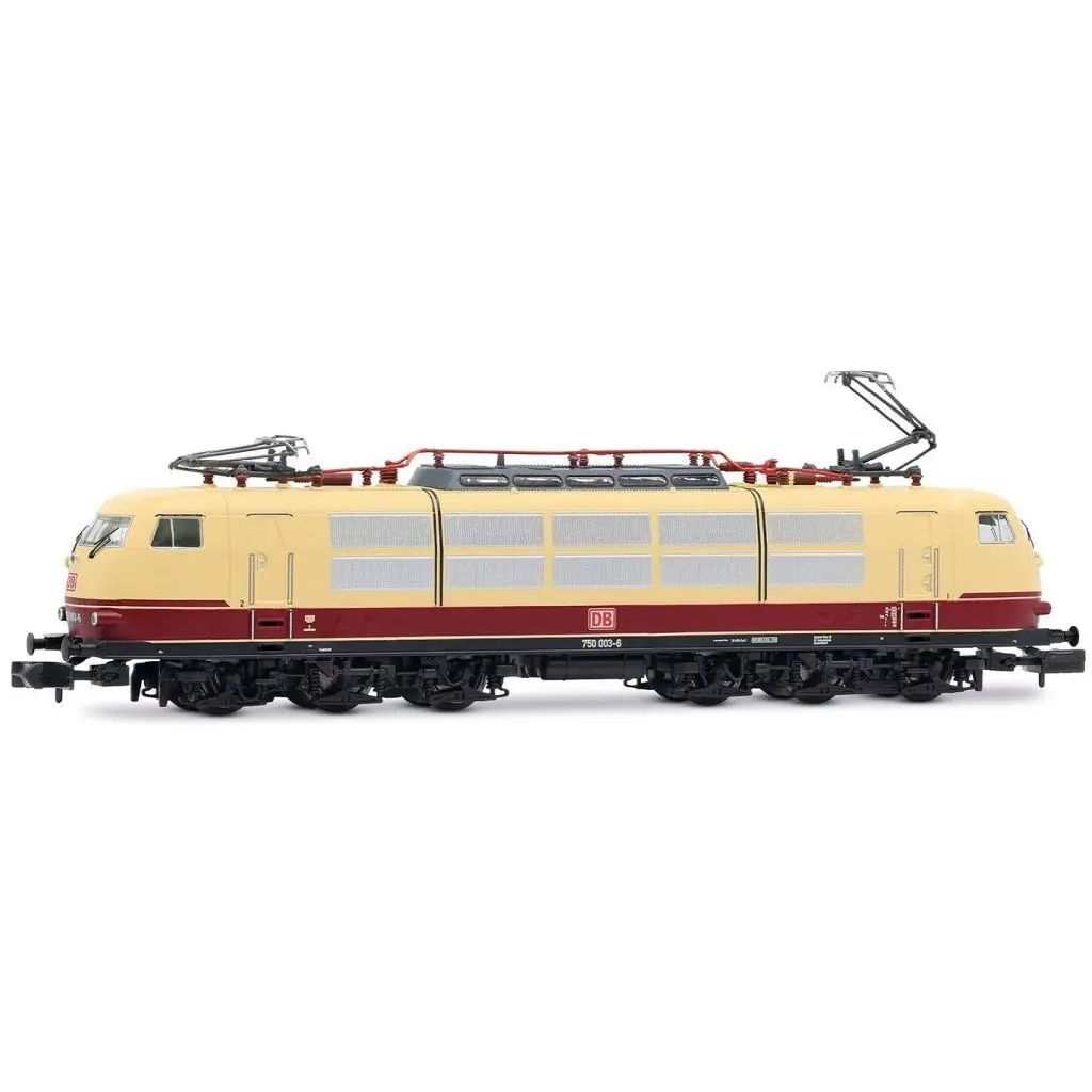 【新品】鉄道模型 1/160 DB AG、electric locomotive 750 003、long body shell、red/beige、ep. V [HN2698]