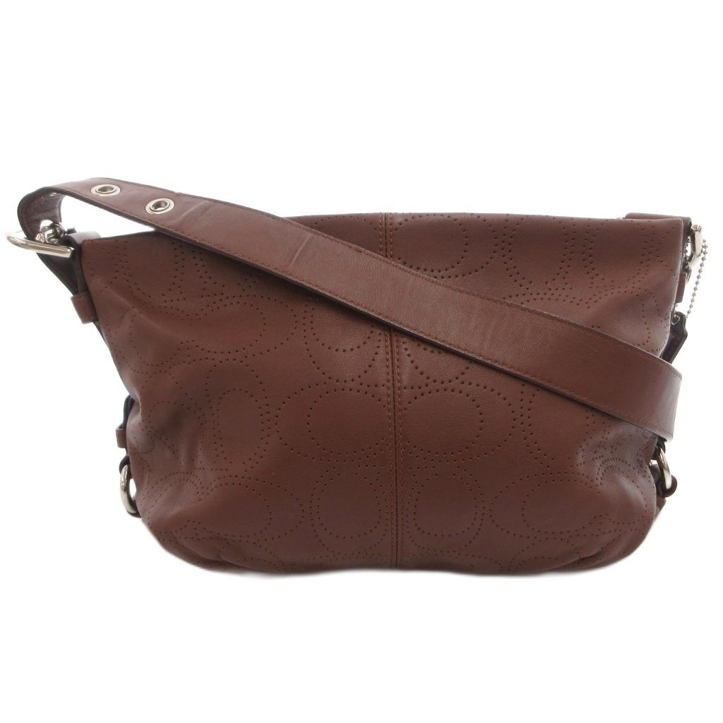 コーチ COACH ショルダーバッグ 斜め掛け 総柄 レザー 茶 ブラウン F17104 /FF ■GY18