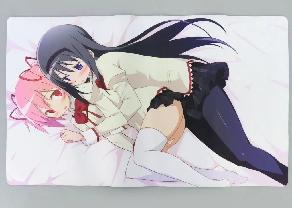 【中古】サプライ 【魔法少女まどか☆マギカ】プレイマット 鹿目まどか&暁美ほむら(もりたん) C96/ミッドナイトブルー