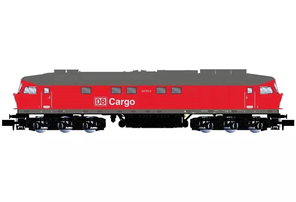【新品】鉄道模型 1/160 DB Cargo. diesel locomotive 232 573-6. trafic red livery. ep. V-VI. with DCC Sound Decoder [HN2659S]