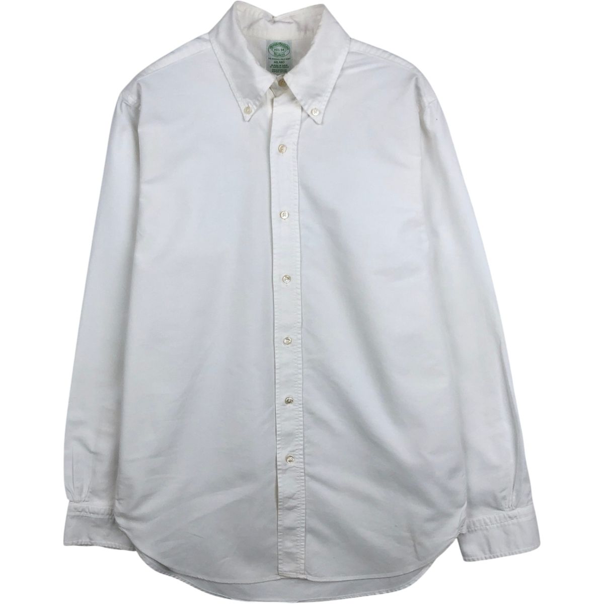 古着 80~90年代 ブルックスブラザーズ Brooks Brothers MAKERS MILANO 長袖 ボタンダウンシャツ USA製 メンズM相当/eaa651971