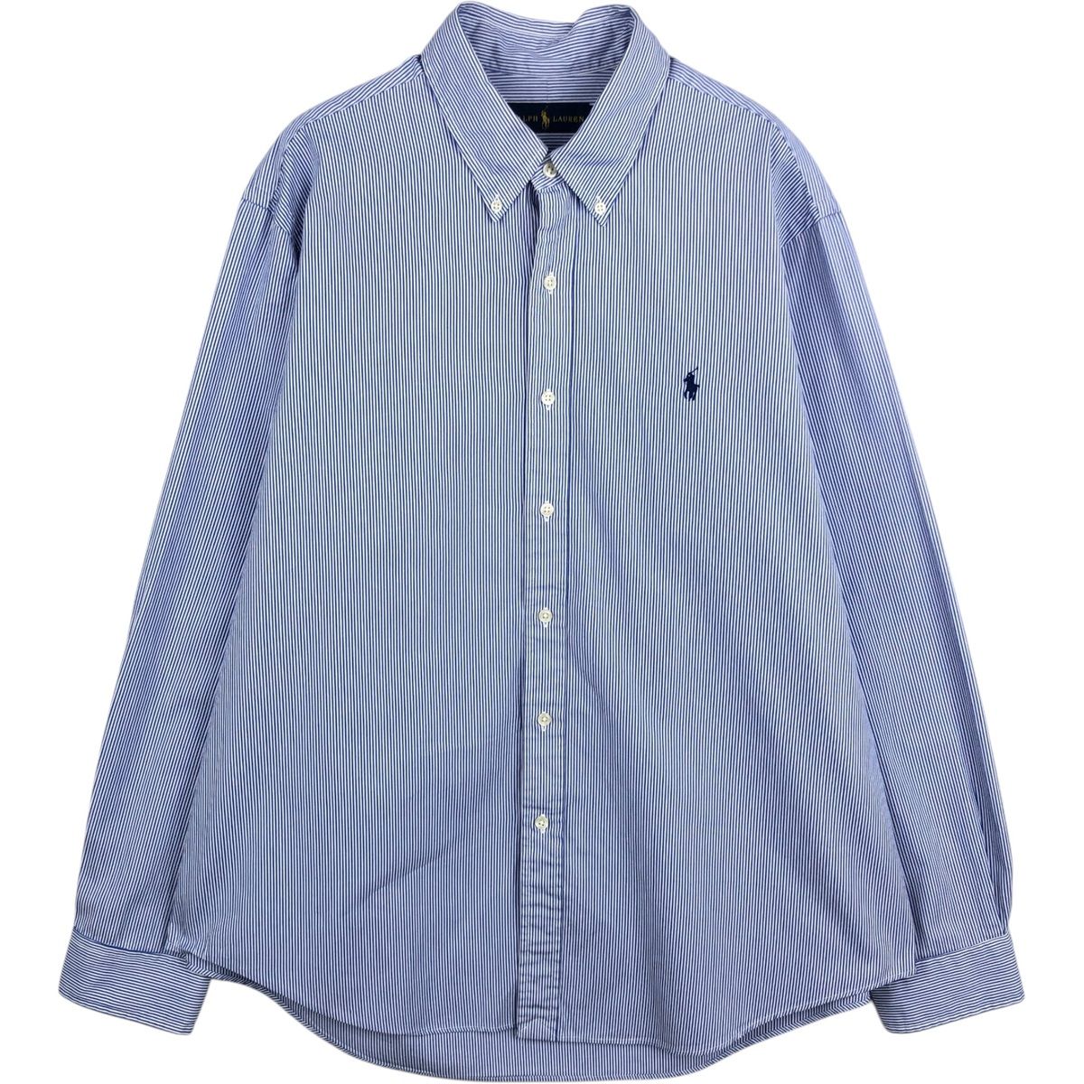 古着 ラルフローレン Ralph Lauren RALPH LAUREN 長袖 ボタンダウンストライプシャツ メンズXL相当/eaa650109