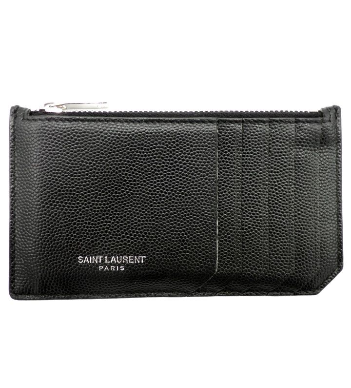 サンローラン SAINT LAURENT 【 458583 】 レザー フラグメント カード コイン ケース w27318