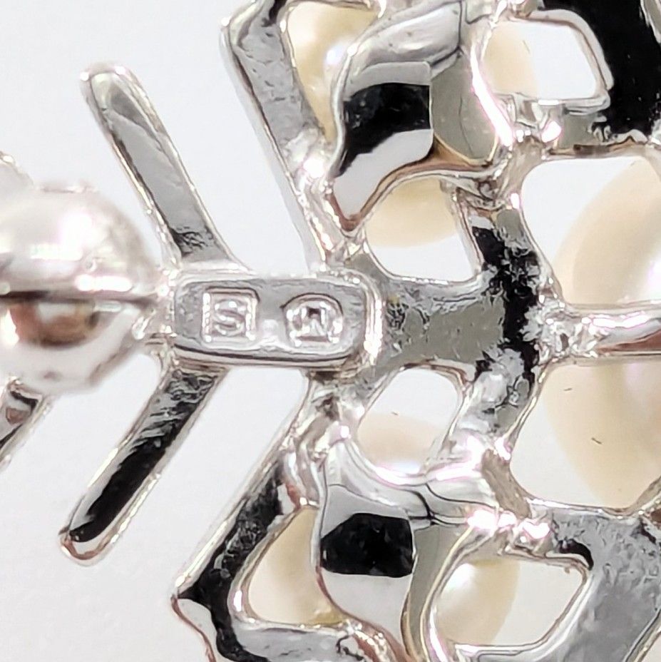 MIKIMOTO ミキモト ブローチ パール 7P 雪の結晶モチーフ